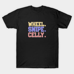 Multi-Colored - Letterkenny Irish and Shamrocks Hockey Fan - Wheel Snipe Celly T-Shirt